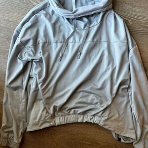 Fabletics Light Gray Hoodie women’s XL